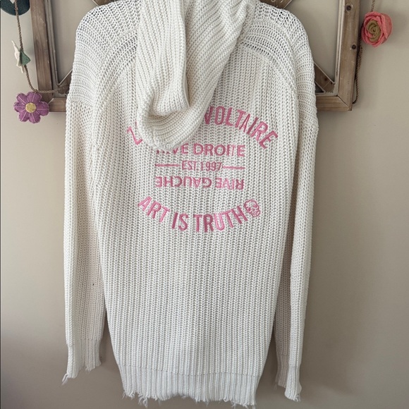 Zadig & Voltaire M/L Anya Cow Blason Cardigan - Picture 11 of 12